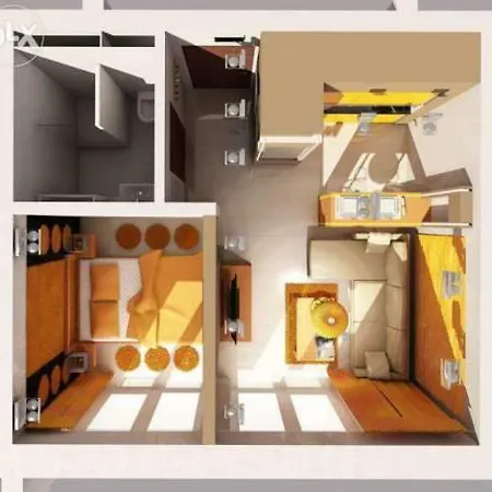 Apartment Pomaranczowy Z Basenem,sauna-blisko Morza. *